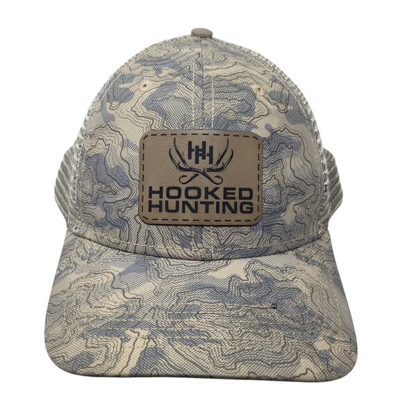 Hooked Hunting Snapback Trucker Hat Multicolor OS Mesh Back Camouflage Dri-Duck - Picture 1 of 9